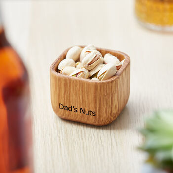 Personalised Solid Oak Pinch Pot Or Pot Set, 3 of 12