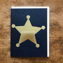 Mini Gold Foiled Sheriff Card, thumbnail 5 of 5