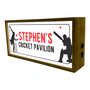 Personalised Light Box Sports Cricket Pavilion Sign, thumbnail 3 of 4