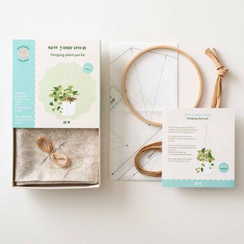 Sew Your Own: Hanging Plant Pot Kit Felt Included, 2 of 3