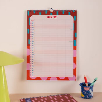 2026 2027 A3 Family Wall Calendar | Academic Year | Colour Flow, 2 of 7