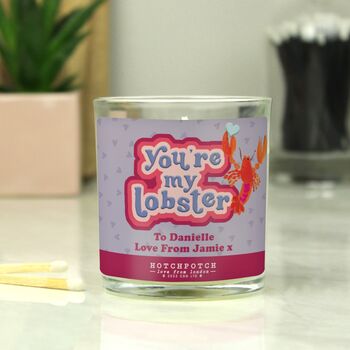 Personalised You're My Lobster Candle, 2 of 4