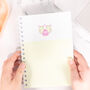 Cute Animal Spiral Bound Lined A5 Notebook, thumbnail 3 of 7