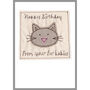 Personalised Cat Birthday Card For Him, thumbnail 2 of 12