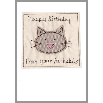 Personalised Cat Birthday Card For Him, 2 of 12