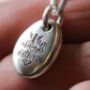 Personalised Silver Pebble Ashes Necklace, thumbnail 1 of 6