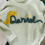 Personalised Name Knitted Cotton Jumper – Gift For Little Ones, thumbnail 10 of 12