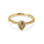 Yellow Pear Cut Diamond Engagement Ring, thumbnail 6 of 6
