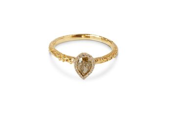 Yellow Pear Cut Diamond Engagement Ring, 6 of 6