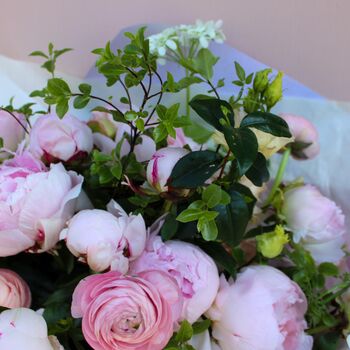 Peony Love Hand Tied Fresh Flower Bouquet, 4 of 5