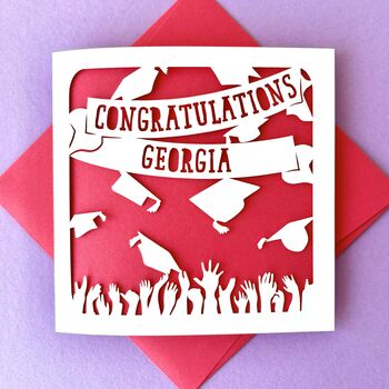 Personalised Graduation Congratulations Card, 2 of 4