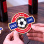Personalised Football Team Beer Mat Coasters, thumbnail 1 of 2