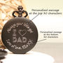 Personalised Pocket Watch I Love Dad, thumbnail 2 of 4