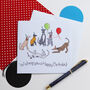 Birthday Party Dogs Greetings Card, thumbnail 1 of 2