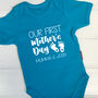 Personalised Our First Mother's Day Babygrow, thumbnail 1 of 7