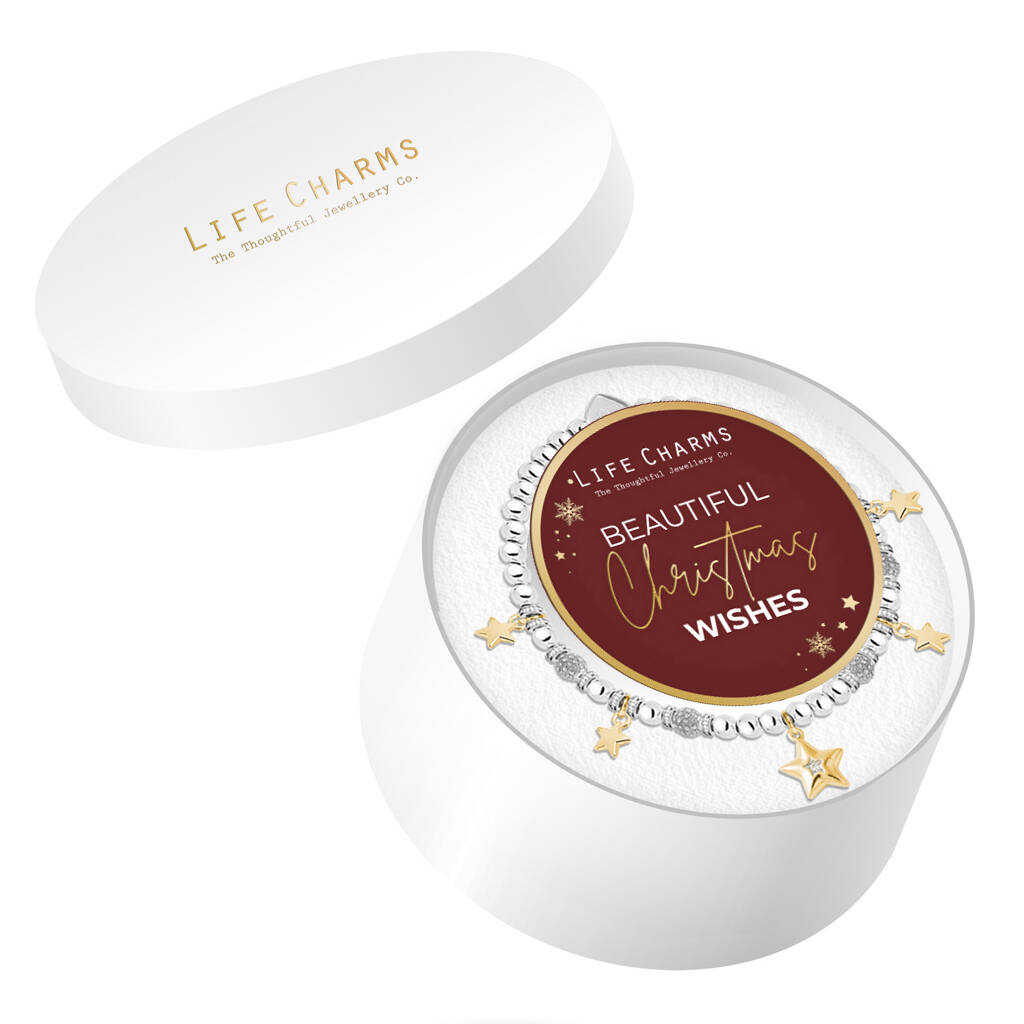 Christmas Hat Box Bracelet Gift Christmas Wishes, 1 of 2