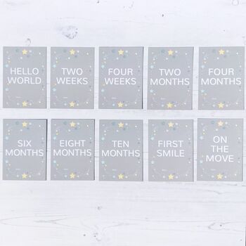 Baby Milestone Cards Stars, 5 of 6