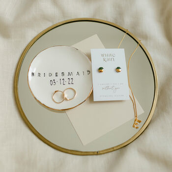 Personalised Bridesmaid Thank You Trinket Dishes, 6 of 9