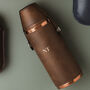 Personalised 8oz Copper Hunter Flask With Shot Cups, thumbnail 1 of 4