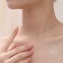 Sterling Silver Minimalist Skinny Curb Chain Choker Necklace, thumbnail 2 of 12