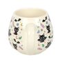 Cute And Creepy Cat Print Rounded Mug, thumbnail 2 of 3