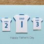 Personalised World Cup England Team Shirts Card, thumbnail 2 of 5