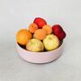 Antique Painted Pink Wooden Fruit Bowl ~ Six, thumbnail 2 of 11