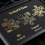 Wedding Anniversary Gifts For Couples Gold Milestones Print, thumbnail 10 of 12