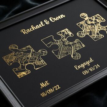 Wedding Anniversary Gifts For Couples Gold Milestones Print, 10 of 12