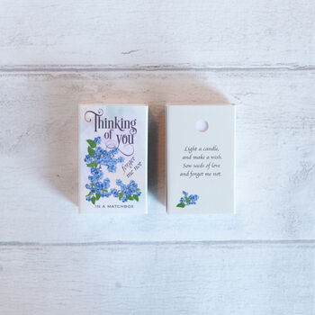 Thinking Of You Candle And Seeds In A Matchbox, 4 of 6