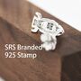 Mismatched Rocket And Planet Stud Earrings In Sterling Silver, thumbnail 3 of 11