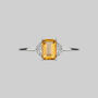 Citrine Ornamental Ring In Silver Or Gold, thumbnail 5 of 6