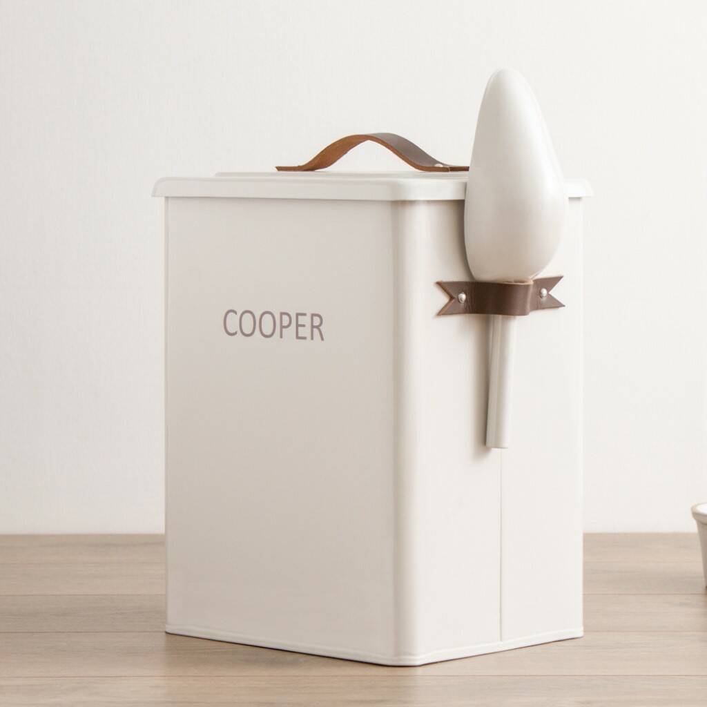 Personalised Tall Pet Food Storage Bin By My Furst Years