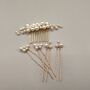 Pearl Bridal Hair Comb And Pin Set, thumbnail 2 of 5