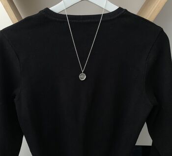 Forget Me Not Sterling Silver Wax Seal Necklace, 2 of 5