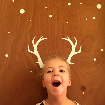 Christmas Antler Wall Decal Sticker, 4 of 8