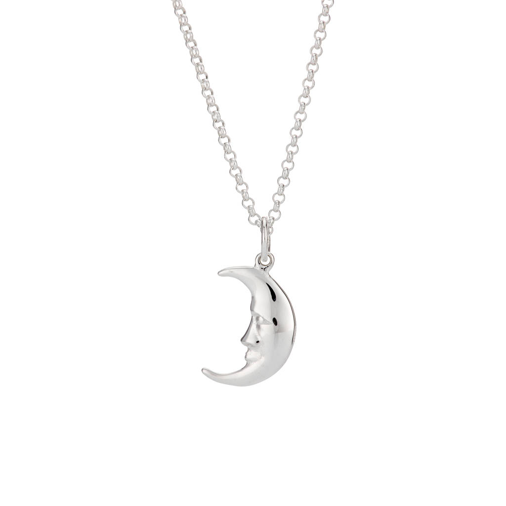 Sterling Silver Moon And Star Jewellery Set By Lily Charmed ...