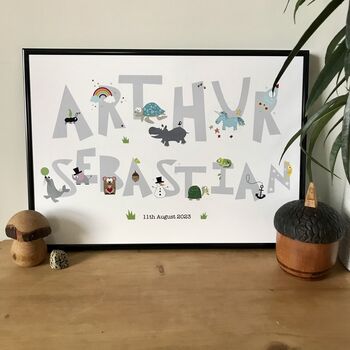 Children's Personalised Name Print, 7 of 12
