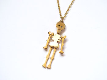 Silver Skeleton Necklace, 3 of 9