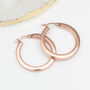 Gold Plated Or Sterling Silver Creole Hoop Earrings, thumbnail 3 of 7