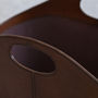 Curved Leather Storage Basket, thumbnail 3 of 3