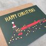 Merry Christmas Sausage Dog Card, thumbnail 2 of 5