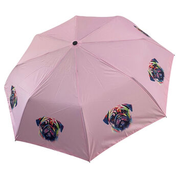 Pug Dog Print Umbrella, 2 of 4