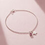 Birthstone And Initial Star Charm Bracelet, thumbnail 5 of 8