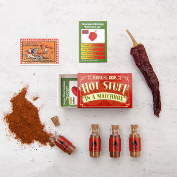 Superhot Chilli Powders With Hot Stuff Message Gift, 6 of 11