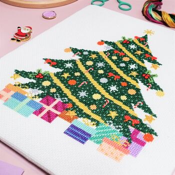 Christmas Tree Cross Stitch Kit, 3 of 10