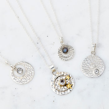 Infinity Protection Gemstone Necklace And Earring Set, 6 of 9