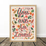 Pink Woodland You Are So Loved Nursery Print, thumbnail 6 of 8