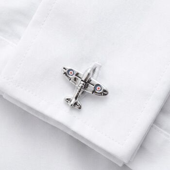 Personalised Spitfire Cufflinks For Father's Day, 3 of 10