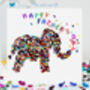 Best Daddy Birthday Butterfly Elephant Butterflies Card, thumbnail 7 of 9